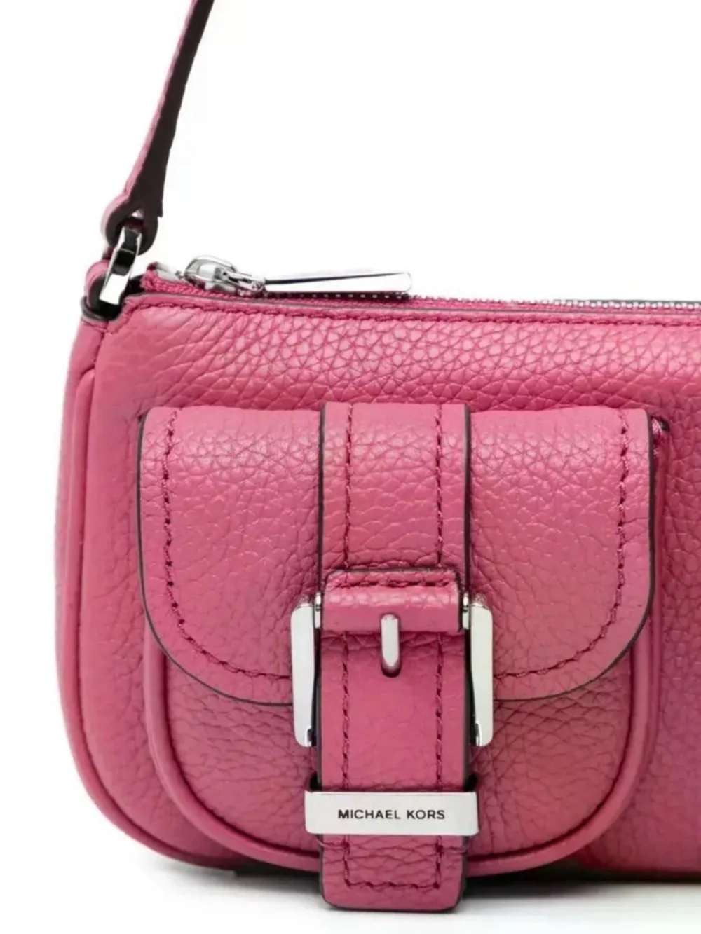 Michael Kors NWT Zoe All Leather Dual-Pocket Shoulder Bag